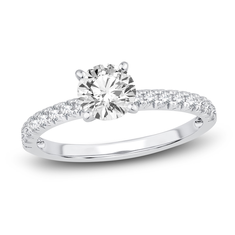 Main Image 1 of Diamond Engagement Ring 1 ct tw Round 14K White Gold