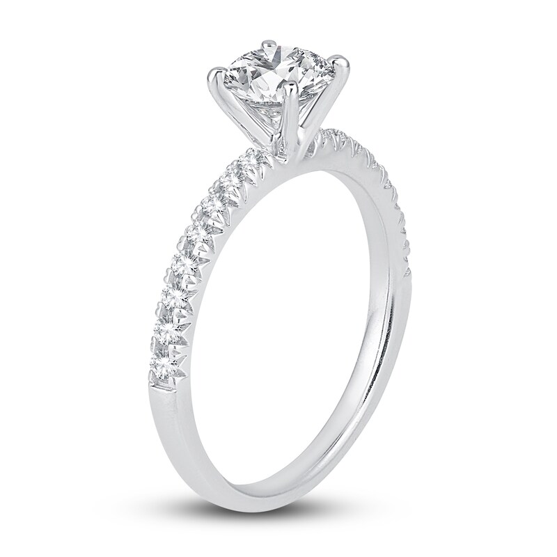 Main Image 2 of Diamond Engagement Ring 1 ct tw Round 14K White Gold