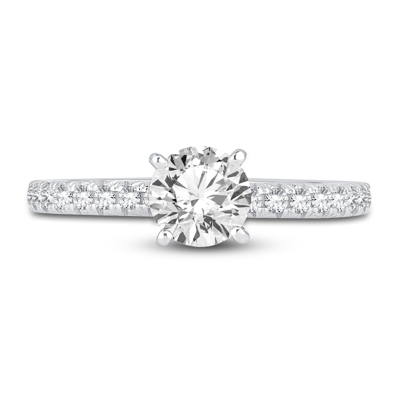 Main Image 3 of Diamond Engagement Ring 1 ct tw Round 14K White Gold