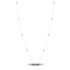 Thumbnail Image 1 of Natural Blue Topaz Station Necklace Sterling Silver 18"