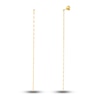 Thumbnail Image 1 of Hammer Chain Drop Earrings 14K Yellow Gold
