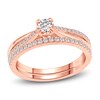 Thumbnail Image 0 of Diamond Bridal Set 1/2 ct tw Round 10K Rose Gold