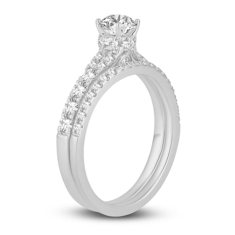 Main Image 2 of Diamond Bridal Set 1-1/4 ct tw Round 14K White Gold