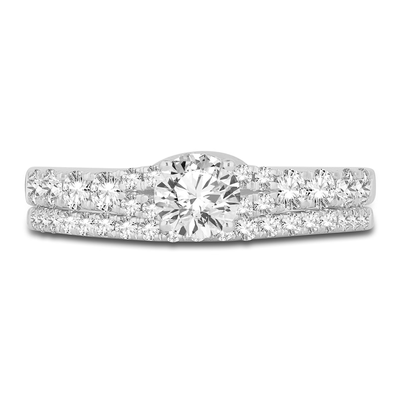 Main Image 3 of Diamond Bridal Set 1-1/4 ct tw Round 14K White Gold