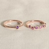 Thumbnail Image 4 of Juliette Maison Natural Pink Tourmaline & Natural Amethyst Ring 10K Rose Gold