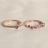 Thumbnail Image 4 of Juliette Maison Natural Blue Sapphire & Natural Emerald Ring 10K Rose Gold