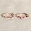 Thumbnail Image 4 of Juliette Maison Natural Pink Tourmaline & Natural Peridot Ring 10K Rose Gold