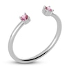 Thumbnail Image 2 of Juliette Maison Natural Pink Tourmaline Cuff Ring 10K White Gold