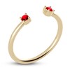 Thumbnail Image 2 of Juliette Maison Natural Ruby Cuff Ring 10K Yellow Gold