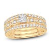 Thumbnail Image 0 of Diamond Bridal Set 1 ct tw Princess/Round 14K Yellow Gold