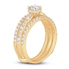 Thumbnail Image 2 of Diamond Bridal Set 1 ct tw Princess/Round 14K Yellow Gold