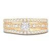 Thumbnail Image 3 of Diamond Bridal Set 1 ct tw Princess/Round 14K Yellow Gold