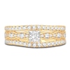 Thumbnail Image 2 of Diamond Bridal Set 1 ct tw Princess/Round 14K Yellow Gold