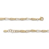 Thumbnail Image 2 of Italia D'Oro Triangle Link Bracelet 14K Yellow Gold 7.25"
