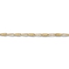 Italia D'Oro Triangle Link Bracelet 14K Yellow Gold 7.25"