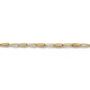 Thumbnail Image 3 of Italia D'Oro Triangle Link Bracelet 14K Yellow Gold 7.25"