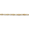 Thumbnail Image 2 of Italia D'Oro Triangle Link Bracelet 14K Yellow Gold 7.25"