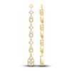 Thumbnail Image 1 of Diamond Dangle Earring Jackets 1 ct tw Round 14K Yellow Gold (Jacket Only)
