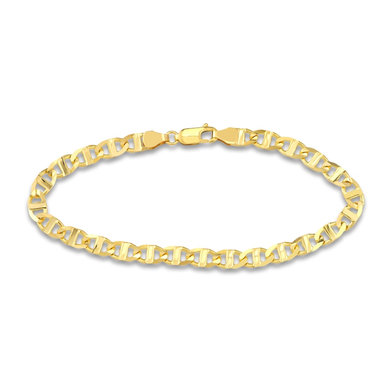 Main Image 2 of Solid Mariner & Serpentine Chain Bracelet Set 14K Yellow Gold 7.5"