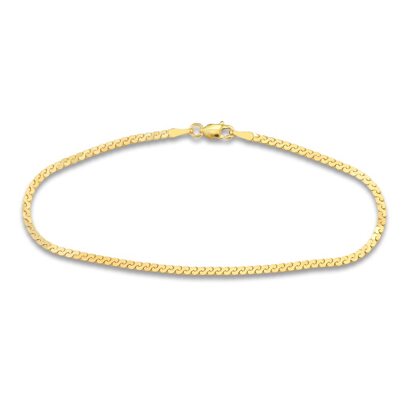Main Image 5 of Solid Mariner & Serpentine Chain Bracelet Set 14K Yellow Gold 7.5"
