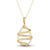 Thumbnail Image 2 of Le Vian Wrapped In Chocolate Diamond Necklace 3/4 ct tw Round 14K Honey Gold 19"