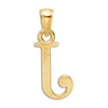 Thumbnail Image 3 of Initial J Charm 14K Yellow Gold 18"