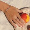 Thumbnail Image 4 of Juliette Maison Diamond Station Name Bracelet 3/8 ct tw Round 10K White Gold