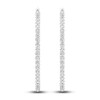 Thumbnail Image 3 of Certified Lab-Grown Diamond Hoop Earrings 5-1/2 ct tw Round 14K White Gold