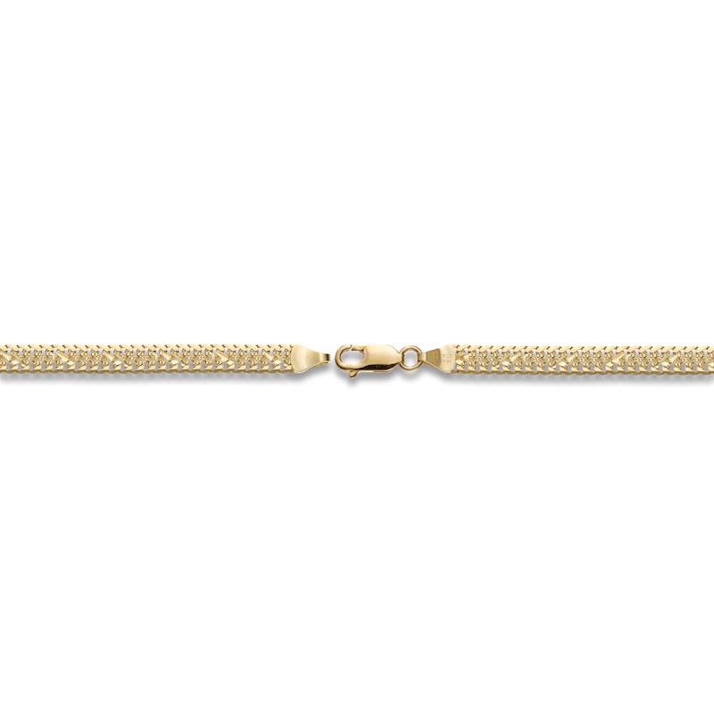 Main Image 3 of Solid Fancy Link Necklace 14K Yellow Gold 20" 5.82mm