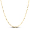 Thumbnail Image 0 of Solid Figaro Chain Necklace 14K Yellow Gold 20" 3.8mm