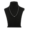 Thumbnail Image 3 of Diamond Letter H Necklace 1/20 ct tw Round 14K White Gold 18"