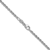 Thumbnail Image 3 of Solid Rope Chain Necklace Platinum 20" 2.2mm