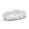 Thumbnail Image 1 of Men's Diamond Wedding Band 1/10 ct tw Round 14K White Gold