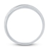 Thumbnail Image 4 of Men's Diamond Wedding Band 1/10 ct tw Round 14K White Gold