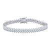 Thumbnail Image 1 of Diamond Tennis Bracelet 4 ct tw Round 14K White Gold 7"