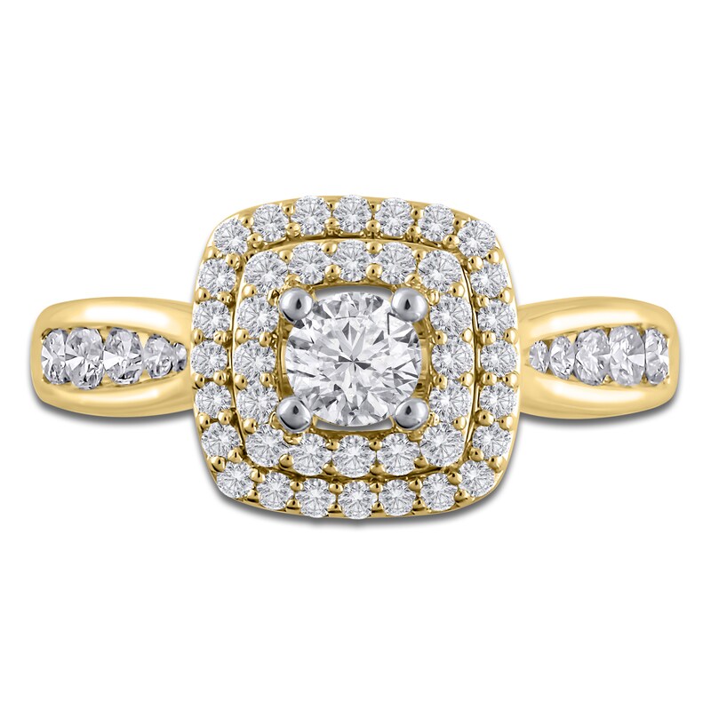 Main Image 2 of Round Diamond Engagement Ring 7/8 ct tw 14K Yellow Gold