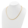 Thumbnail Image 3 of High-Polish Square Barrel Chain Necklace 24K Yellow Gold 18" 3.0mm