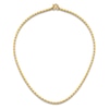 Thumbnail Image 4 of High-Polish Square Barrel Chain Necklace 24K Yellow Gold 18" 3.0mm