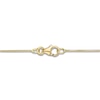 Thumbnail Image 3 of Oval & Round-Cut Diamond Pendant Necklace 1/5 ct tw 14K Yellow Gold 18"