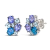 Thumbnail Image 1 of Le Vian Mare Azzurro Natural Multi-Gemstone Earrings  14K Vanilla Gold