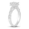 Thumbnail Image 2 of Princess & Round-Cut Diamond Illusion Ring 1 ct tw 14K White Gold
