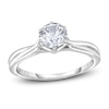 Thumbnail Image 1 of Diamond Solitaire Twist Engagement Ring 1-1/2 ct tw Round 14K White Gold (I2/I)
