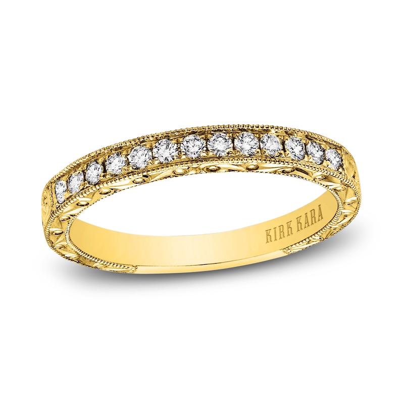 Main Image 1 of Kirk Kara Diamond Wedding Band 1/5 ct tw Round 14K Yellow Gold