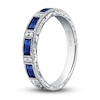 Thumbnail Image 2 of Kirk Kara Natural Blue Sapphire Anniversary Band 1/20 ct tw Diamonds 18K White Gold