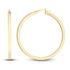Thumbnail Image 1 of Polished Square Hoop Earrings 14K Yellow Gold 50mm