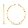 Thumbnail Image 2 of Polished Square Hoop Earrings 14K Yellow Gold 50mm