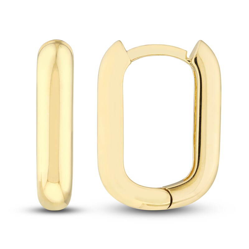 Main Image 2 of Huggie Earrings 14K Yellow Gold 15mm