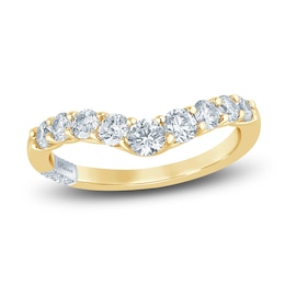Pnina Tornai Lab-Grown Diamond Contour Anniversary Band 1 ct tw Round 14K Yellow Gold
