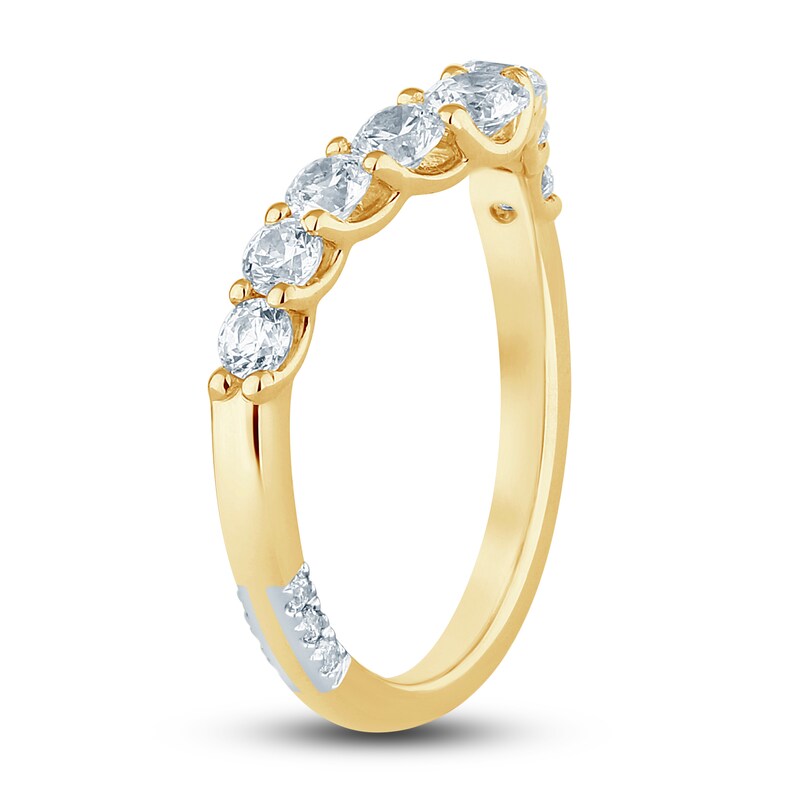 Pnina Tornai Lab-Created Diamond Contour Anniversary Band 1 ct tw Round 14K Yellow Gold