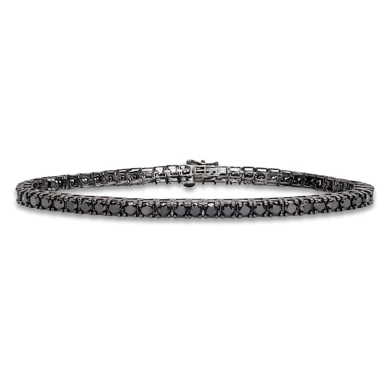 Black diamond bracelet 14 karat Clearance